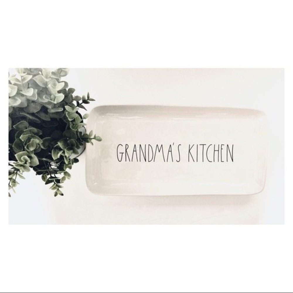 Rae Dunn Grandma's Serving‎ Platter Tray